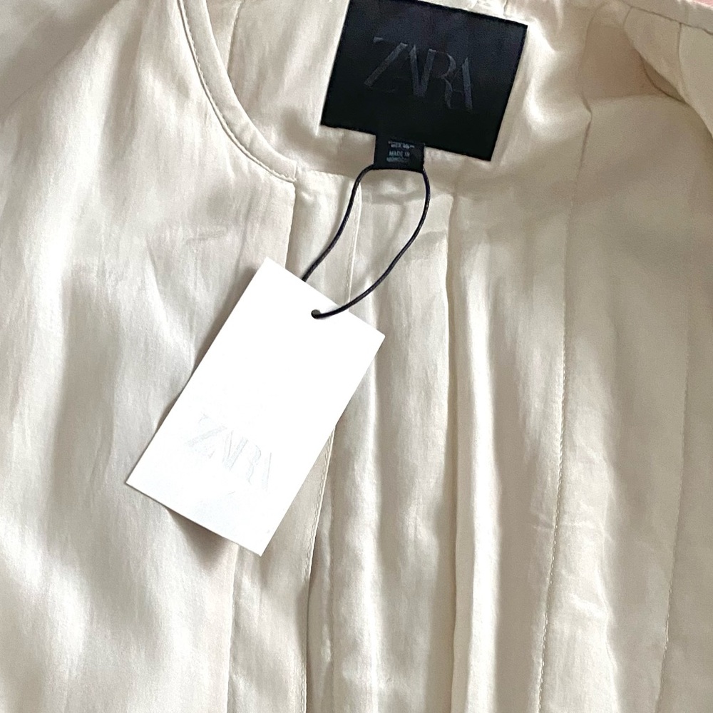 ZARA Collection Pocket Cream Jacket - Picture 8 of 12